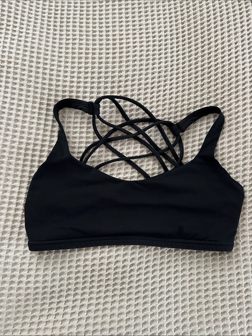 Lululemon Black Strappy Sports Bralette!